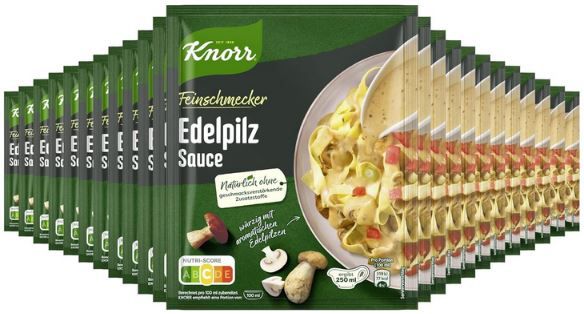 23er Pack Knorr Feinschmecker Edelpilz Sauce, je 250ml ab 21,18€ (statt ...