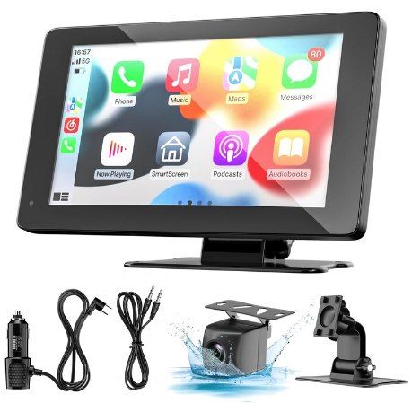 Display Mit Android BDFFLY Wireless Display mit Apple Carplay & Android Auto für 45,59 ...