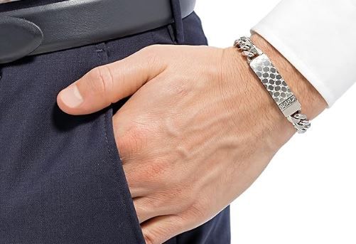 JOOP! Edelstahlkette JOOP! Kette Mt Anhänger Für Herren, Edelstahl