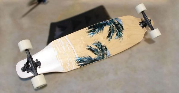 Longboard Compact Muuwmi - Roues Lumineuses ABEC 7 - Bois D'Érable - 83cm