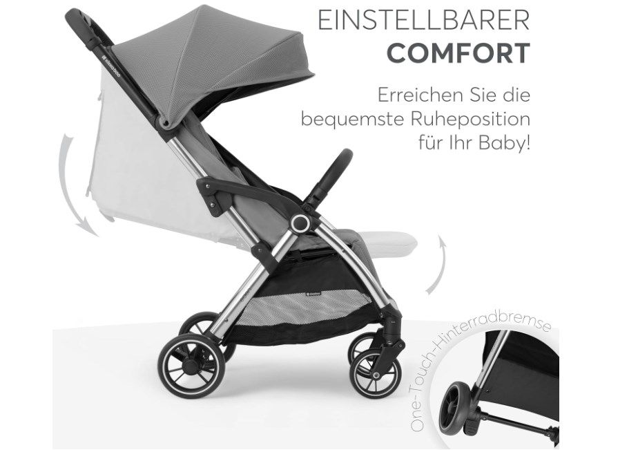 Poussette pliage automatique Eden - Kikkaboo élégante | GoBébé.ma
