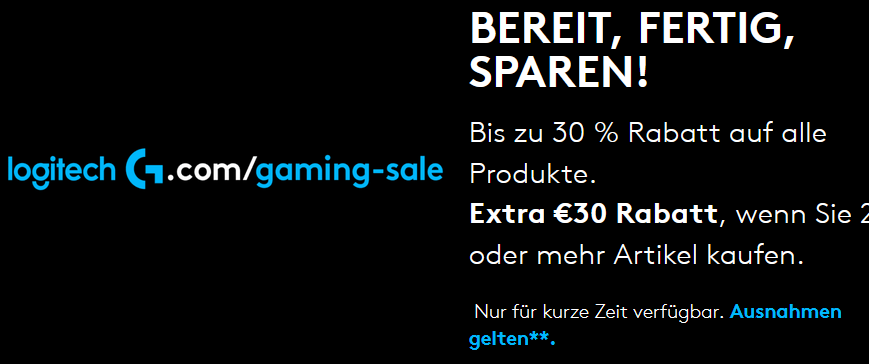 Logitech Kortingscode September Logitech Gaming Sale mit bis zu 30% Rabatt: z.B. 2x Logitech G502 ...