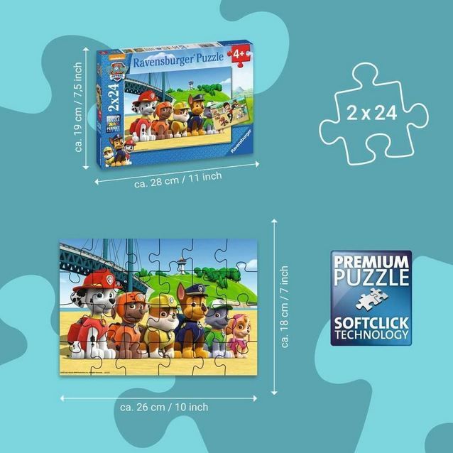 🧩 Ravensburger 09064 Paw Patrol Heldenhafte Hunde Puzzle für 7,99 ...