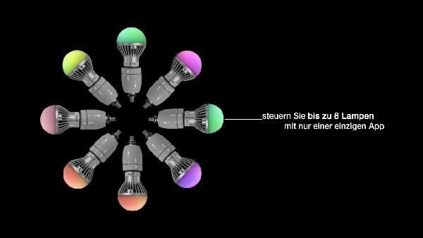 ULTRON save-E - appgesteuerte LED Color Leuchtmittel für 5€ (statt 21€) ULTRON save E appgesteuerte LED Color Leuchtmittel für 5€ (statt 21€)