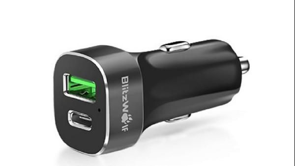 BlitzWolf BW-C7 - USB Autoladegerät mit USB C & Quick Charge 2.0 für 2,88€ BlitzWolf BW C7 USB Autoladegerät mit USB C & Quick Charge 2.0 für 2,88€