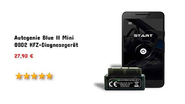 Autogenie Blue 2021 - OBD2 Mini Diagnose Kfz. Gerät für 18,79€ (statt 28€) Autogenie Blue 2021 OBD2 Mini Diagnose Kfz. Gerät für 18,79€ (statt 28€)