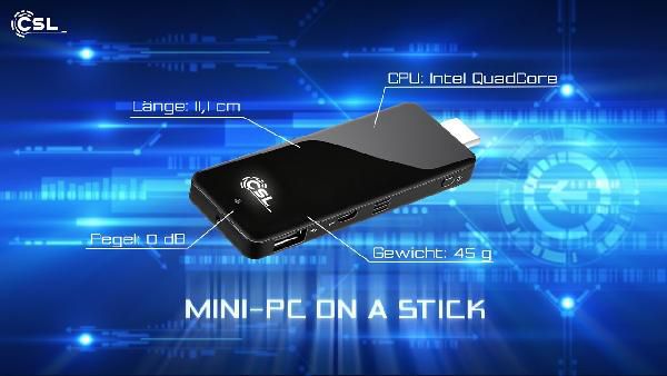 CSL Mini-PC als Stick mit Win 10 für 134,90€ (statt 150€) CSL Mini PC als Stick mit Win 10 für 134,90€ (statt 150€)