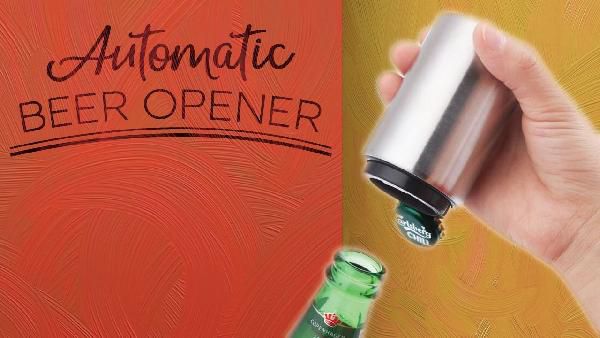Automatischer Flaschenöffner aus Edelstahl für 2,91€ Automatischer Flaschenöffner aus Edelstahl für 2,91€