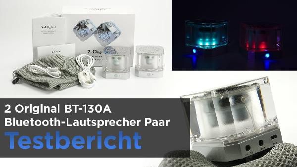 Doppelpack: BT-130A LED Bluetooth Lautsprecher mit LED & Stereo für 29,99€ (statt 61€) Doppelpack: BT 130A LED Bluetooth Lautsprecher mit LED & Stereo für 29,99€ (statt 61€)