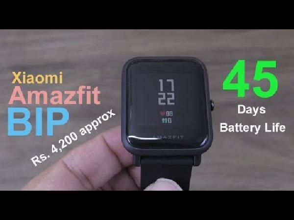 Xiaomi Huami Amazfit Bip - Smartwatch mit Schlafanalyse, Wetterfunktion, Notifications & mehr für 54,39€ Xiaomi Huami Amazfit Bip Smartwatch mit Schlafanalyse, Wetterfunktion, Notifications & mehr für 54,39€