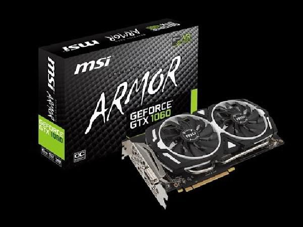MSI GeForce GTX 1060 Armor OC V1 Grafikkarte mit 6GB für 232,59€ (statt 273€) MSI GeForce GTX 1060 Armor OC V1 Grafikkarte mit 6GB für 232,59€ (statt 273€)