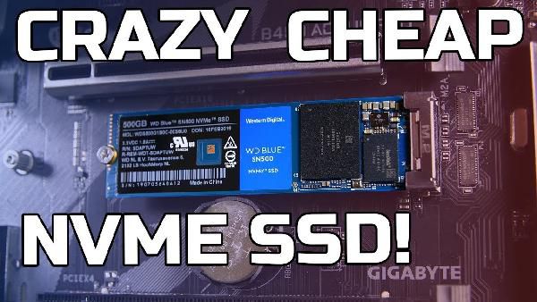 WD Blue SN500 NVMe 500 GB SSD für 59€ (statt 74€) WD Blue SN500 NVMe 500 GB SSD für 59€ (statt 74€)