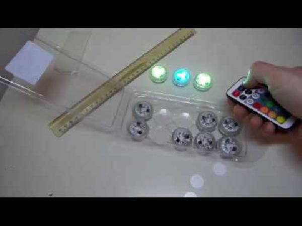 10 wasserdichte LED-Teelichter mit 12 Farben & Fernbedienung für 9,63€ 10 wasserdichte LED Teelichter mit 12 Farben & Fernbedienung für 9,63€