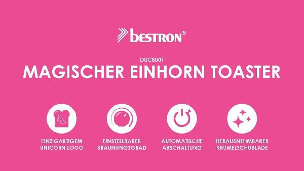 MM Preishammer: Bestron Duc800T Einhorn Schlitztoaster statt 35€ für 25€ MM Preishammer: Bestron Duc800T Einhorn Schlitztoaster statt 35€ für 25€