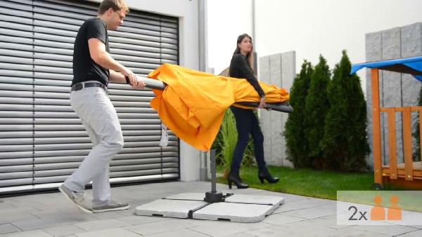 Schneider Ampel-Sonnenschirm Samos in Rot und 300cm Durchmesser (Gestell Aluminium/Stahl) für 209€ Schneider Ampel Sonnenschirm Samos in Rot und 300cm Durchmesser (Gestell Aluminium/Stahl) für 209€