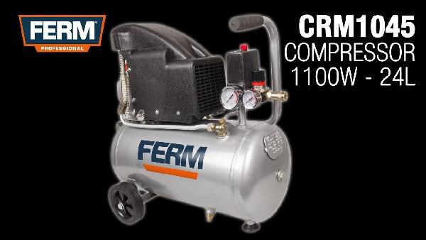 FERM CRM1045 - Druckluft-Kompressor (1.100 W, 1,5 PS, 24 Liter) für 98,90€ (statt 125€) FERM CRM1045 Druckluft Kompressor (1.100 W, 1,5 PS, 24 Liter) für 98,90€ (statt 125€)