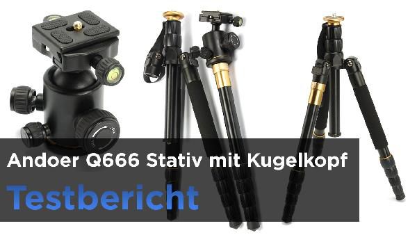 Andoer Q 666 Pro - Kamera-Stativ für 39,19€ (statt 56€) Andoer Q 666 Pro Kamera Stativ für 39,19€ (statt 56€)
