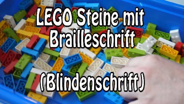 Gratis LEGO® Braille-Steine für blinde & sehbehinderte Leseanfänger Gratis LEGO® Braille Steine für blinde & sehbehinderte Leseanfänger