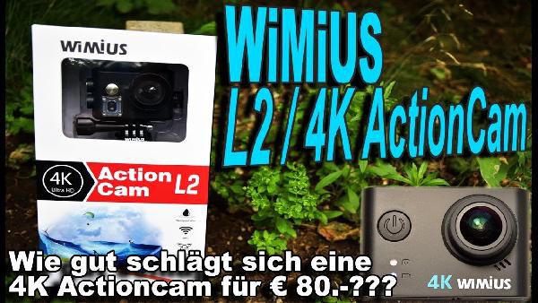 WiMiUS L2 - 4K Actioncam für 23,60€ (statt 59€) WiMiUS L2 4K Actioncam für 23,60€ (statt 59€)