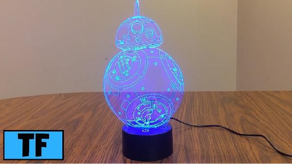 BB-8 3D LED Lampe in mehreren Farben für 7,43€ BB 8 3D LED Lampe in mehreren Farben für 7,43€