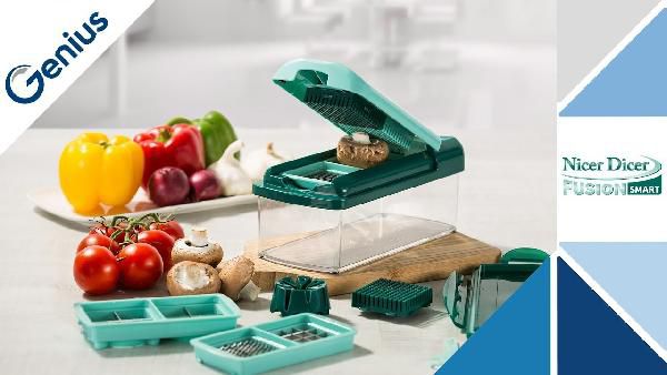 Genius Nicer Dicer Fusion Smart Set 15-teilig für 29,99€ (statt 40€) Genius Nicer Dicer Fusion Smart Set 15 teilig für 29,99€ (statt 40€)