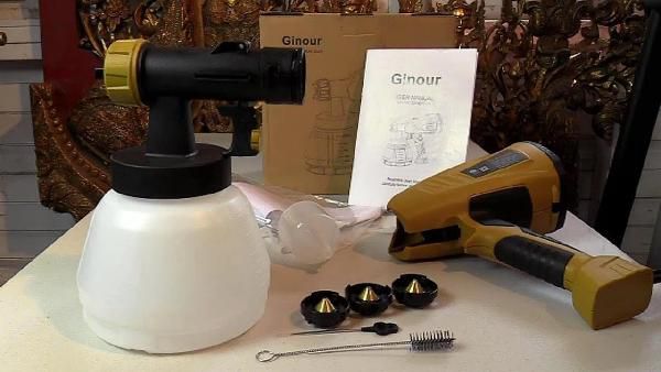 Ginour Farbsprühsystem mit 800ml/min, 4 Düsen & 1300ml Behälter für 23,39€ (statt 39€) Ginour Farbsprühsystem mit 800ml/min, 4 Düsen & 1300ml Behälter für 23,39€ (statt 39€)