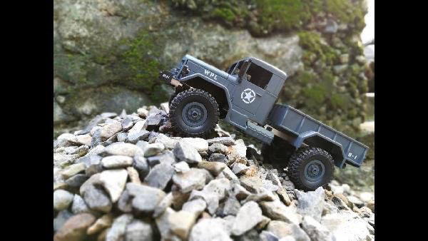 WPL B-1 - 1:16 Mini 4x4 Off-Road RC Militär-Truck mit LEDs für 25,63€ WPL B 1 1:16 Mini 4x4 Off Road RC Militär Truck mit LEDs für 25,63€