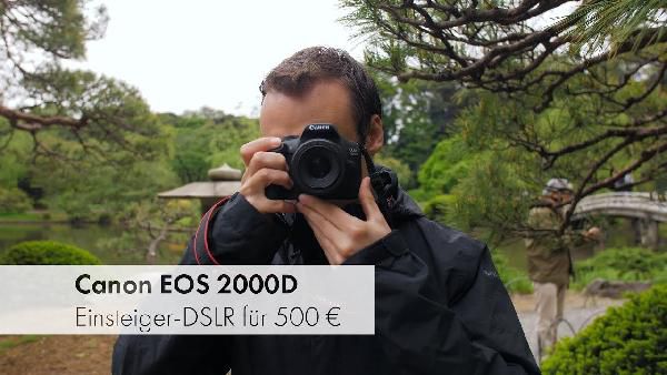Top! Canon EOS 2000D Spiegelreflexkamera mit Objektiv 18-55 mm für 269€ (statt 321€) Top! Canon EOS 2000D Spiegelreflexkamera mit Objektiv 18 55 mm für 269€ (statt 321€)