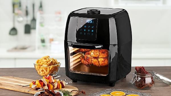 Gourmetmaxx XXXL Airfryer Fritteuse & Drehgrill in Schwarz für 98,91€ (statt 120€) Gourmetmaxx XXXL Airfryer Fritteuse & Drehgrill in Schwarz für 98,91€ (statt 120€)